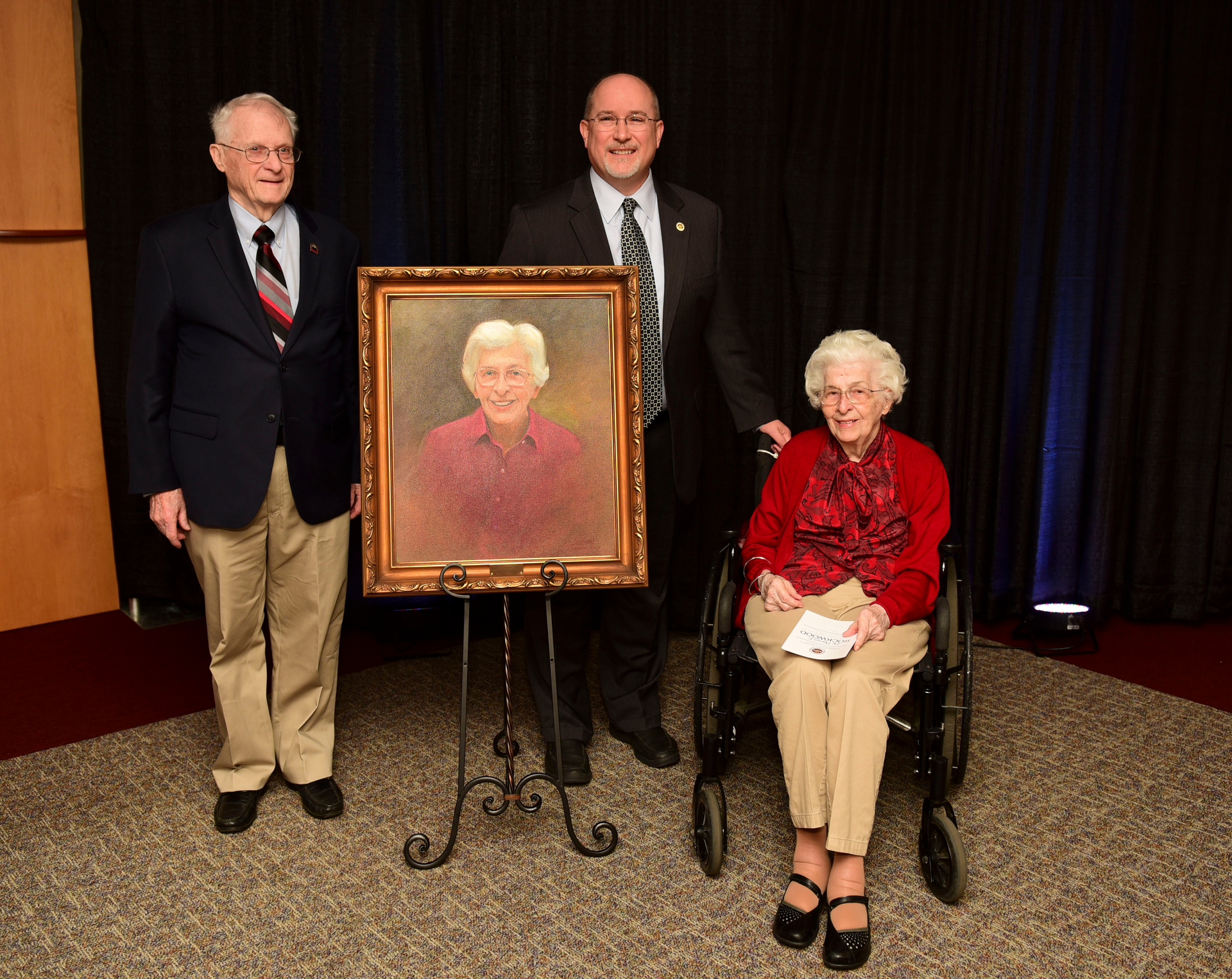 From left: Dr. Charles Rockwood, Dr. Michael Hartline, Dr. Persis Rockwood