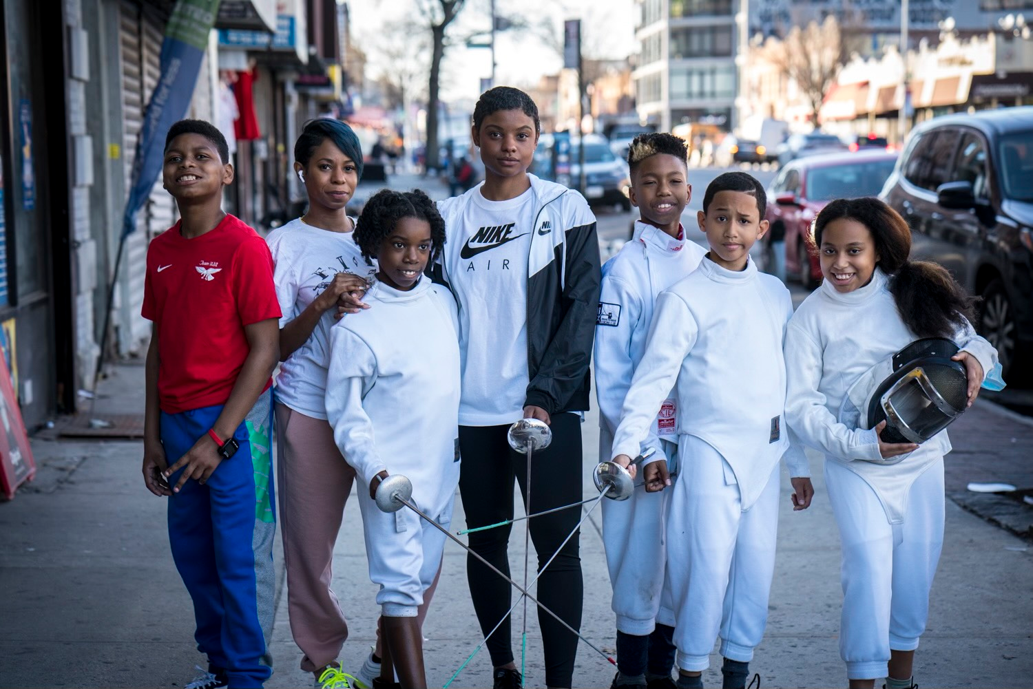 The nonprofit Prescod Institute for Sport, Teamwork, and Education Fencing Academy partners with New York City public, charter, and independent schools to provide students with a physical education alternative fencing program.