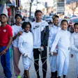 The nonprofit Prescod Institute for Sport, Teamwork, and Education Fencing Academy partners with New York City public, charter, and independent schools to provide students with a physical education alternative fencing program.
