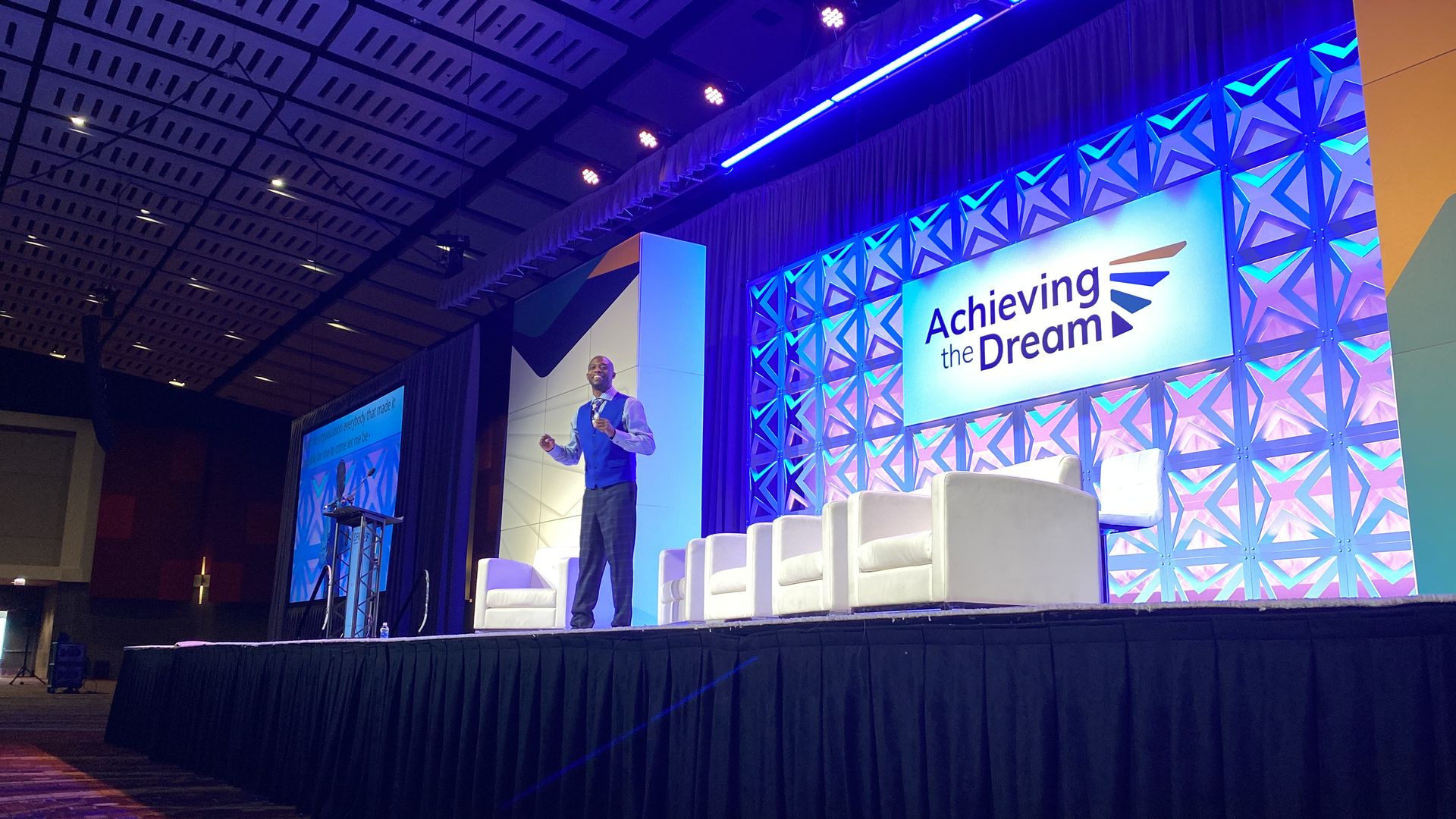 Frederick Shegog, former Delaware County Community College student, now motivational speaker.