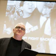 Dr. Sean G. Massey speaking at an event that Binghamton University hosted for alum Ron Goldberg to discuss his book about ACT UP NY.