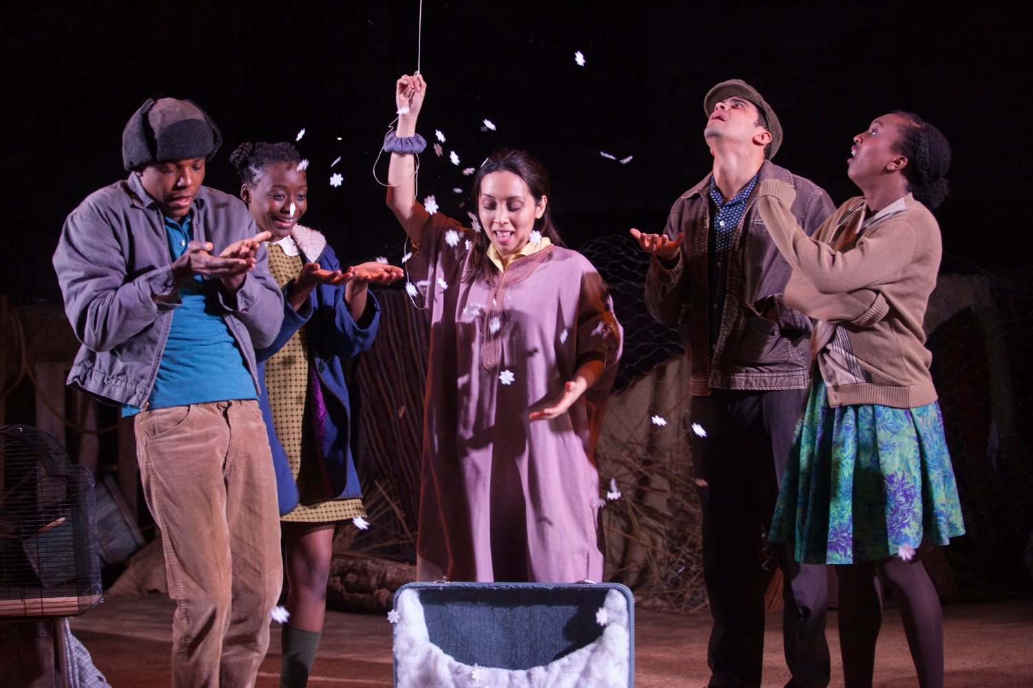 Brooklyn College students performing the play &ldquo;La Folie.&rdquo;
