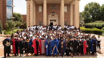 In 2018, Clarence D. Armbrister (center) became the 14th president of Johnson C. Smith University, a 156-year-old institution in Charlotte, North Carolina.