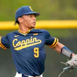 Choppin State University's Rashad Ruff pitches against Stonehill College during the HBCU Swingman Classic.