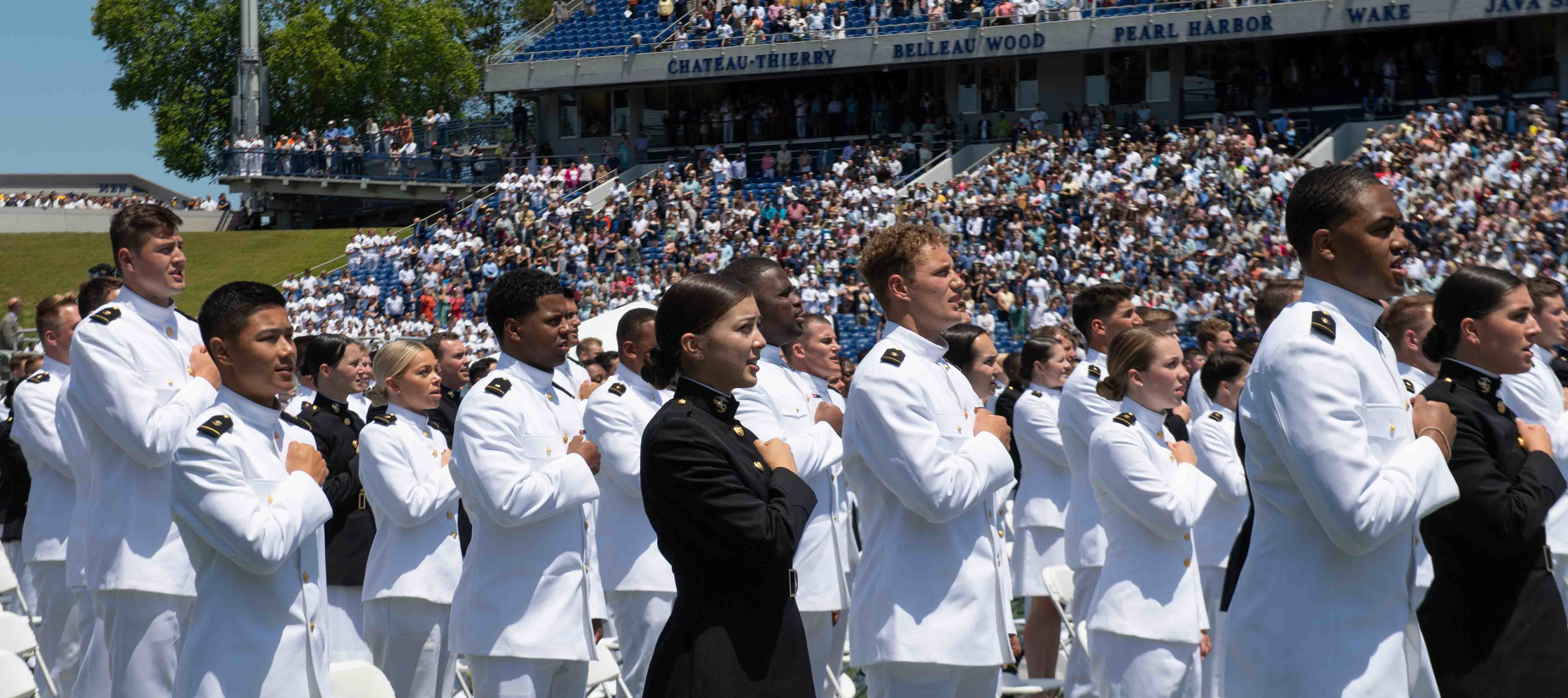 2023 U.S. Naval Academy graduates.