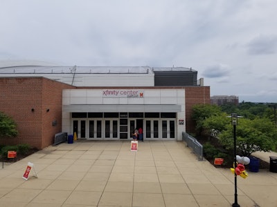 The Xfinity Center on UMD campus, formerly the site of Eversfield plantation.