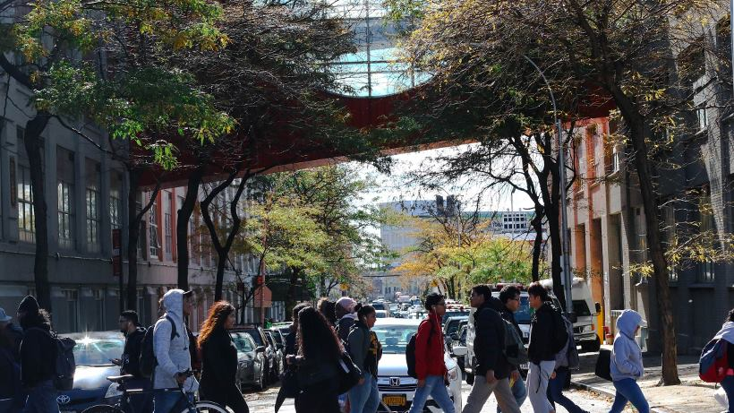 Students at LaGuardia Community College in Long Island City, NY.