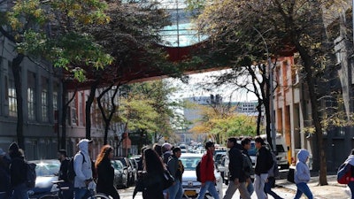 Students at LaGuardia Community College in Long Island City, NY.