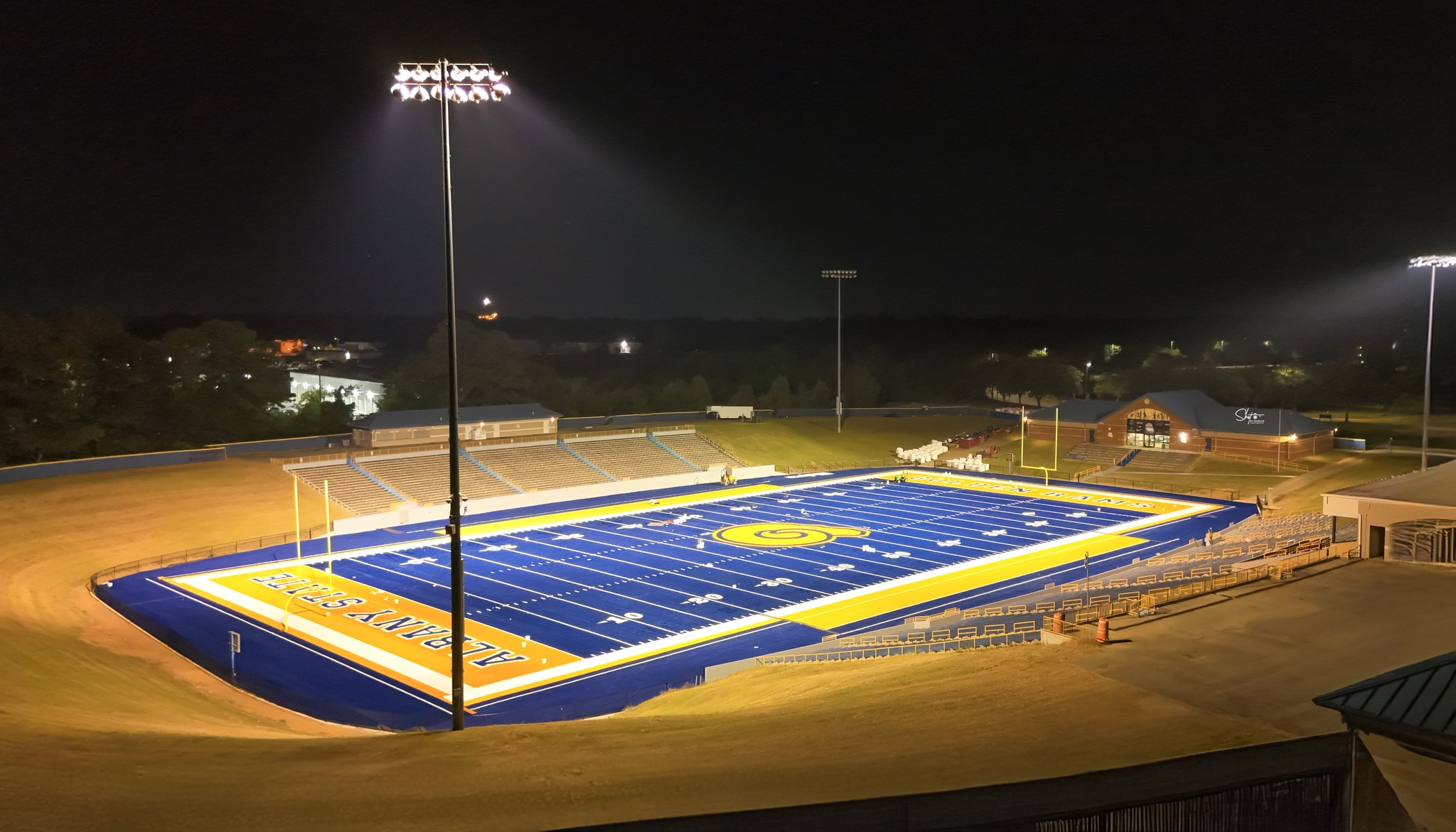 Albany State University has a newly refurbished football field thanks to a grant from the Arthur M. Blank Family Foundation.