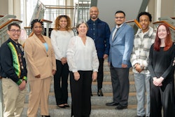 Dr. Karen A. Stout, president and CEO of Achieving the Dream (center), with 2025 DREAM Scholars