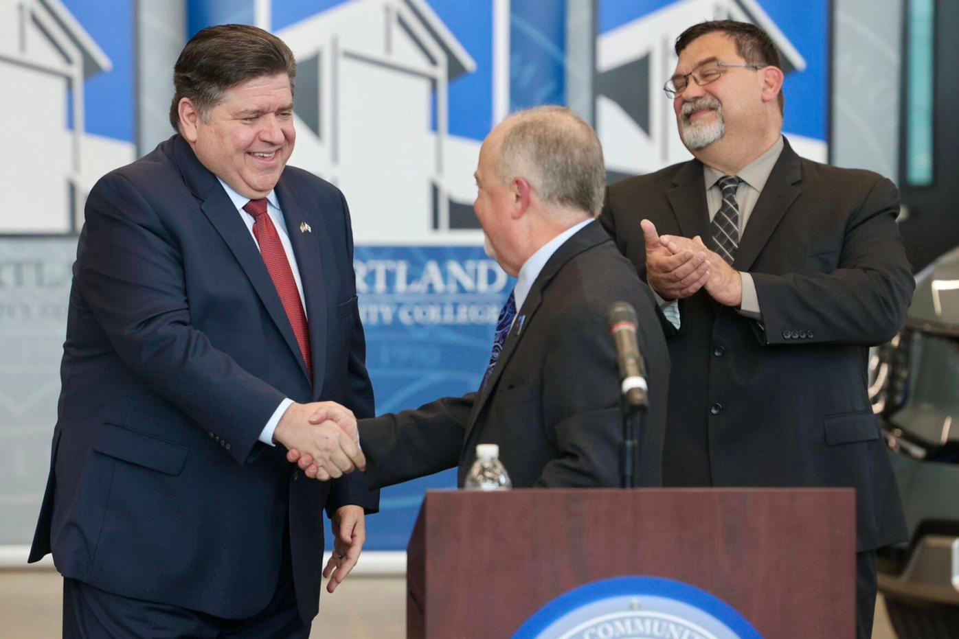 Governor JB Pritzker at Heartland Community College