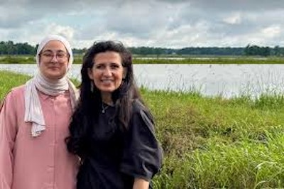 Rümeysa Öztürk with her attorney