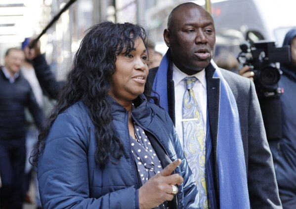 Tamara Lanier with attorney Benjamin Crump