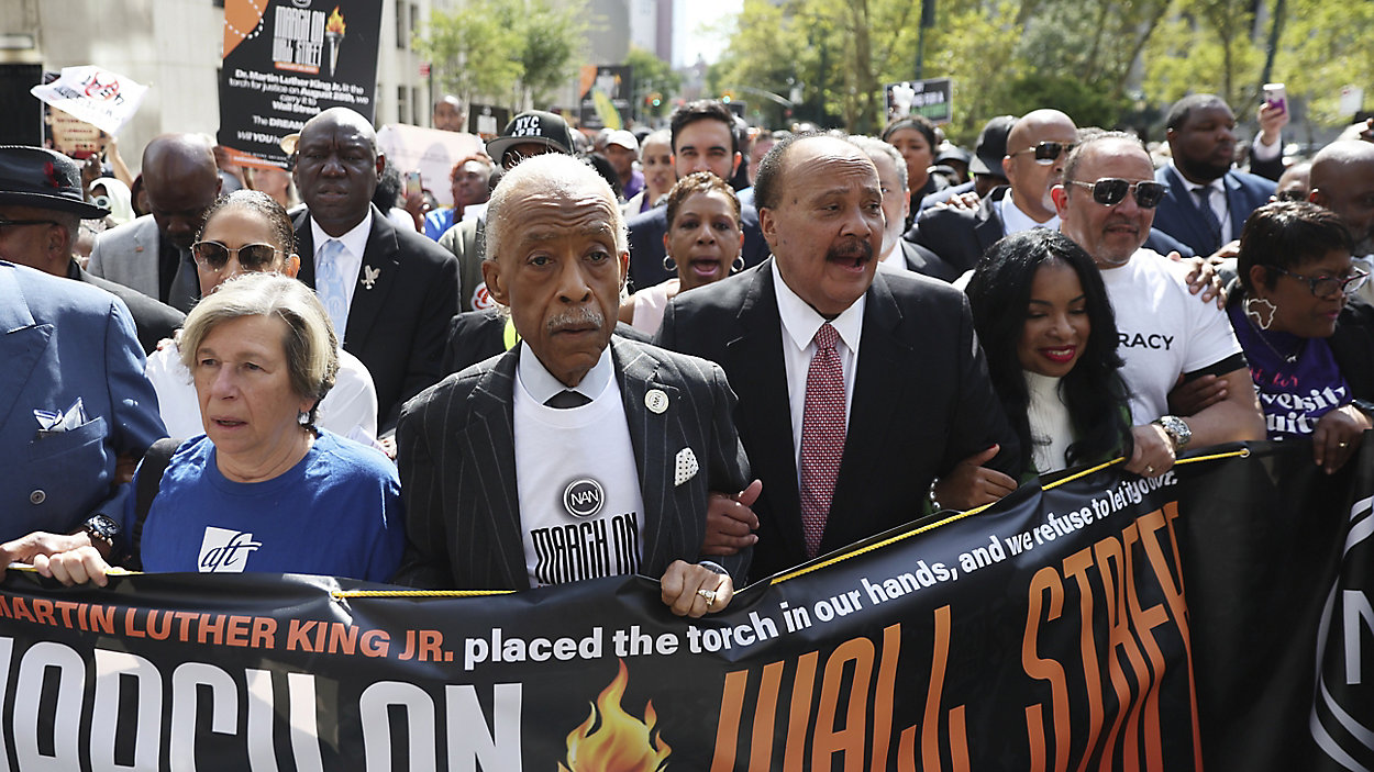 Al Sharpton March On Wall Street Ap 25240579999166