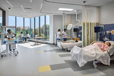 Inside the new Health and Human Services Center at Morgan State University.