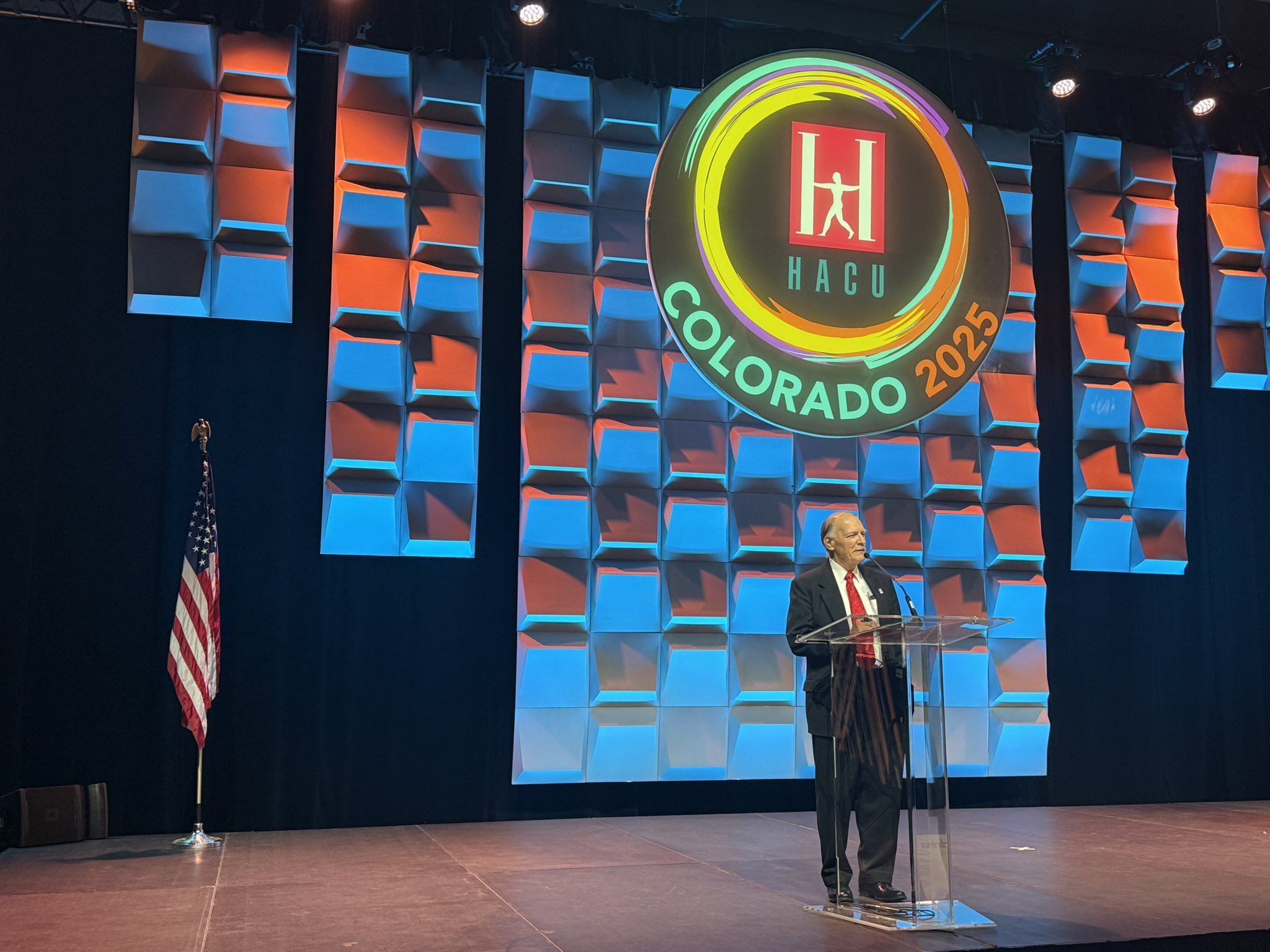 Dr. John Moder, HACU Interim CEO gives the Annual Address to attendees of the Opening Plenary at HACU&rsquo;s 39th Annual Conference in Aurora, Colorado.