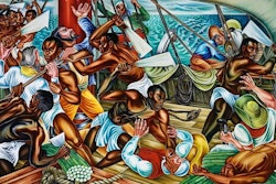 Talladega College has sold four of its six celebrated Hale Woodruff murals to secure the school's financial future while ensuring the artwork remains accessible to the public.