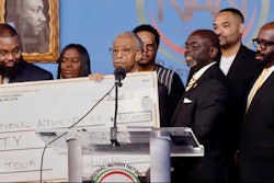 Leaders from Alpha Phi Alpha join with civil rights leader, the Reverend Al Sharpton, to launch the Ascend HBCU Tour.