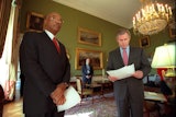 Dr. Rod Paige with President George Bush