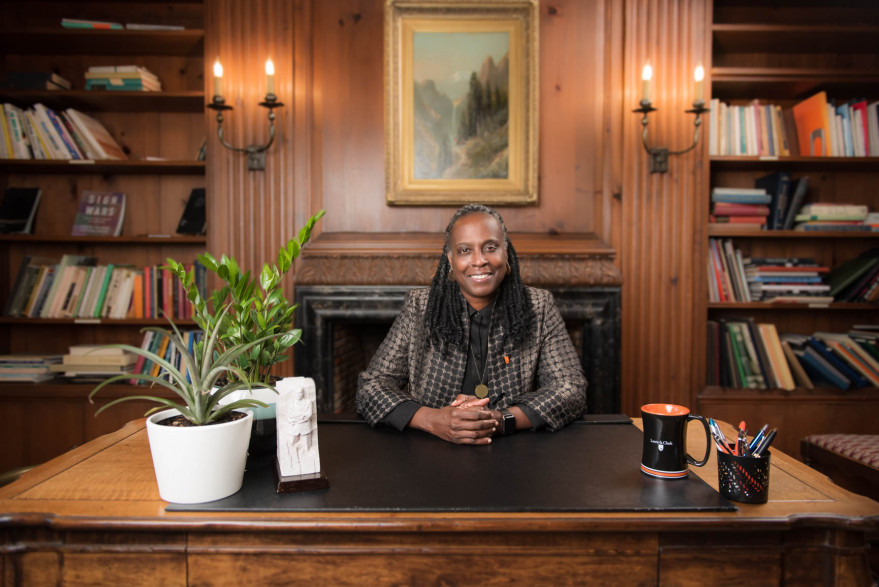 Dr. Robin Holmes-Sullivan is the first woman and person of color to serve as president of Lewis & Clark College in Portland, Ore.