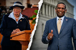 Rep. Alma Adams (D-NC) and Burgess Owens (R-UT) stood on opposite sides of Wednesday's hearing on free speech.