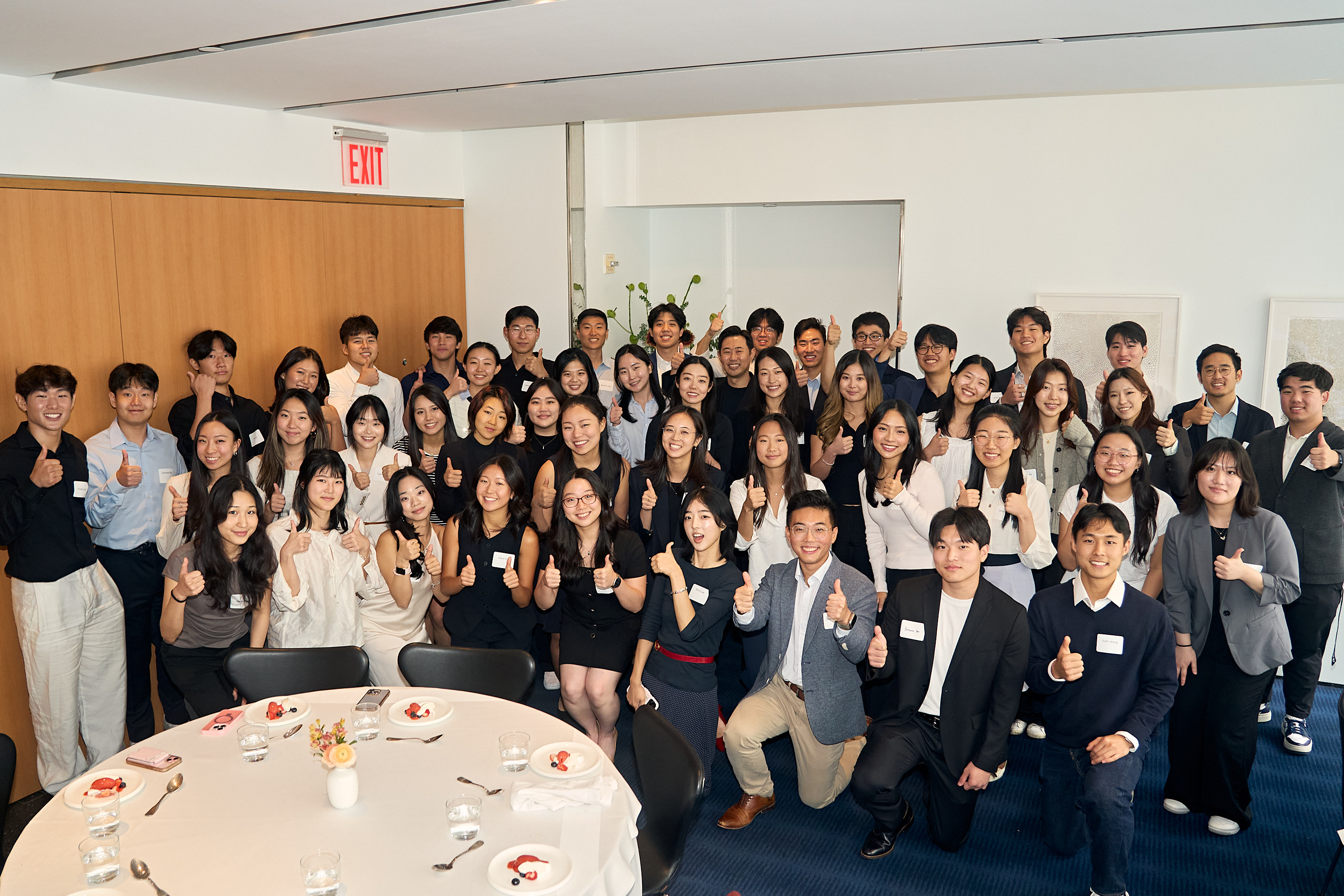 Jihoon Rim Foundation scholars gather in New York on Sept. 19, 2026. Fifty of the 70 students supported by the foundation since 2023 attended this year’s reunion. (Photo courtesy of the Jihoon Rim Foundation)