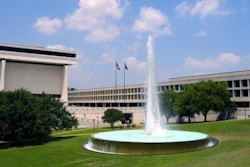 The LBJ Presidential Library on the University of Texas - Austin campus.