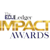 The EDJ Ledger Impact Awards logo with navy blue and gold text